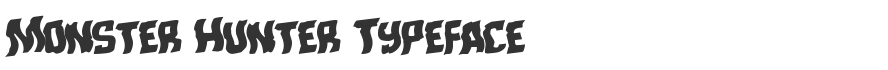 Monster Hunter Typeface