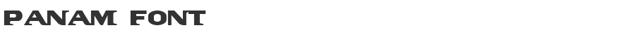 PanAm Font