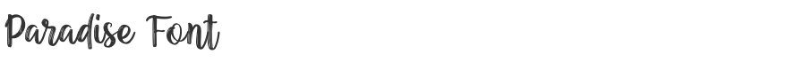 Paradise Font