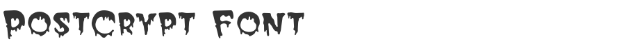 PostCrypt Font