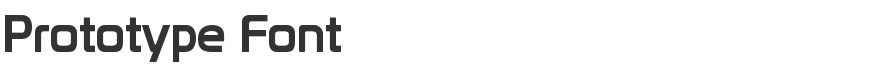 Prototype Font