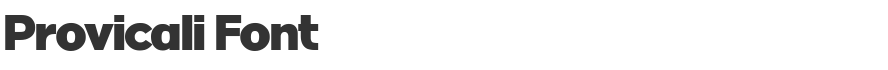 Provicali Font