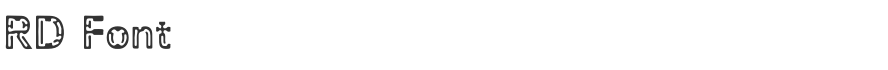 RD Font