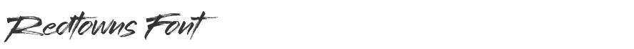Redtowns Font