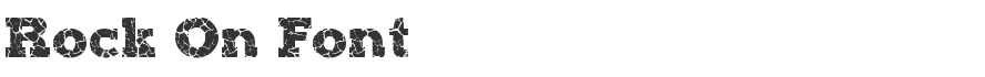 Rock On Font