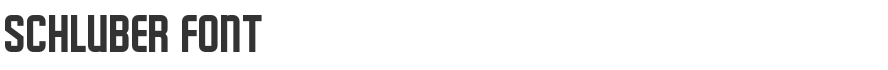 Schluber Font