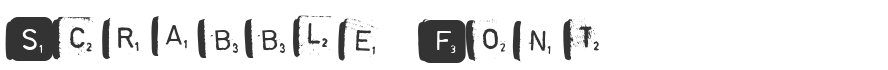Scrabble Font