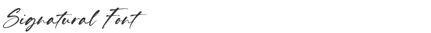Signatural Font