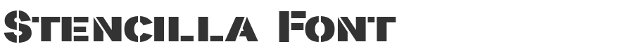 Stencilla Font