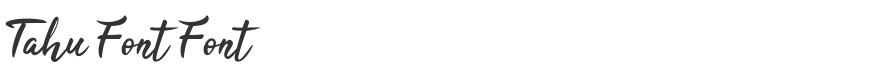 Tahu Font Font