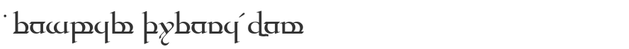 Tengwar Quenya Font