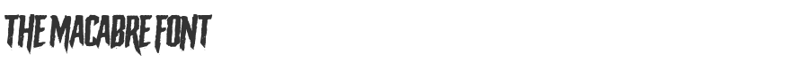 The Macabre Font