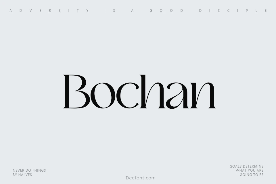 Bochan Serif Font