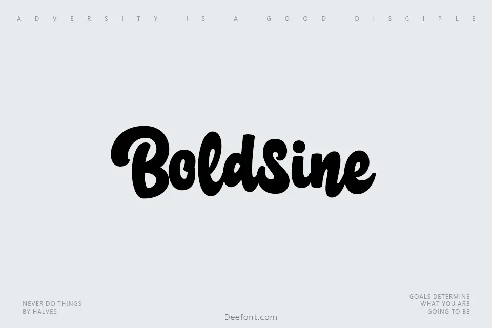 Boldsine Font