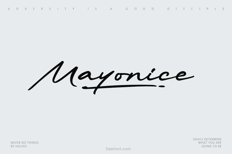 Mayonice Font