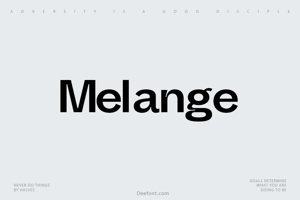 Melange Font Family
