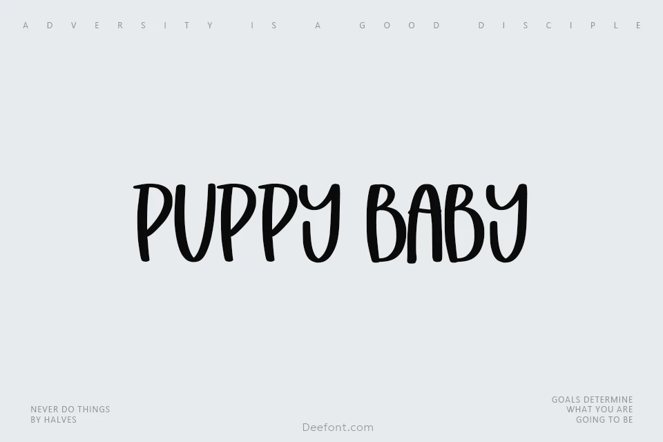 Puppy Baby Font