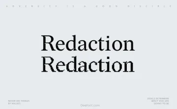 Redaction Font Family