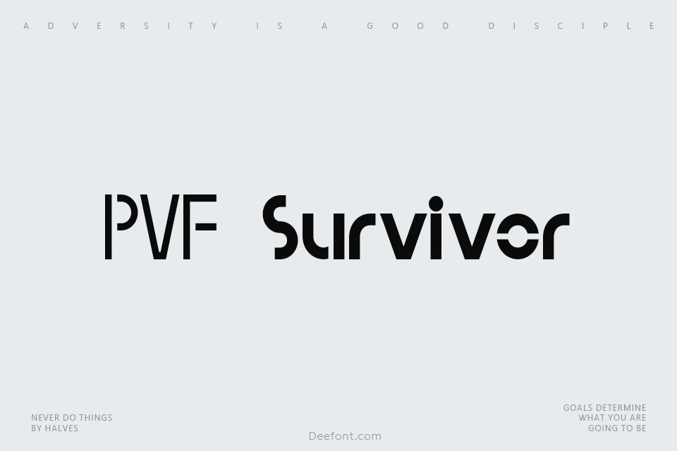 PVF Survivor Font