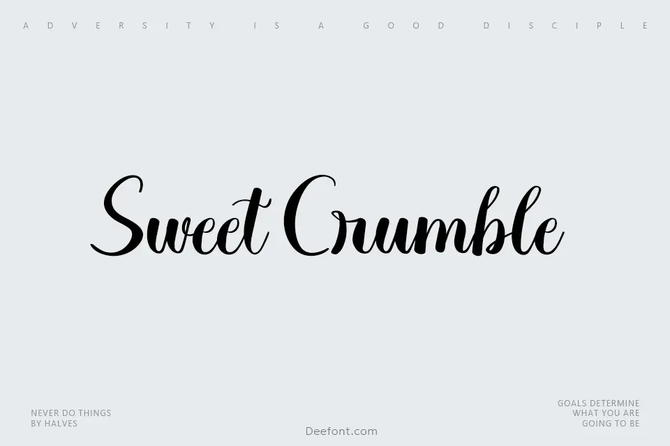 Sweet Crumble Font