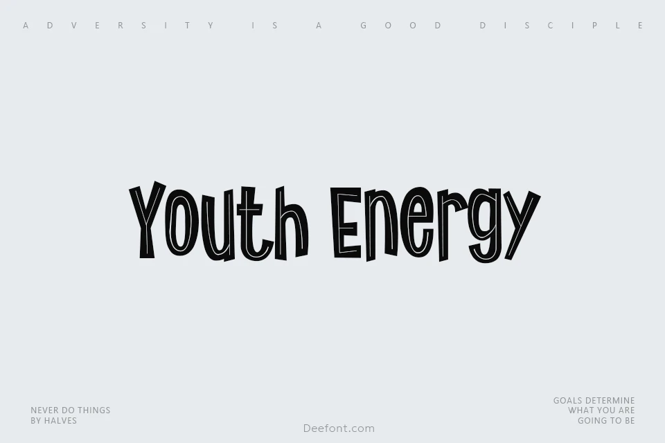 Youth Energy Font