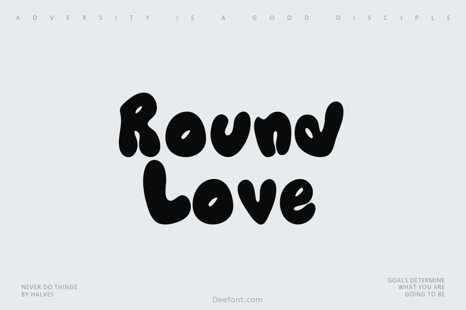 Round Love Font