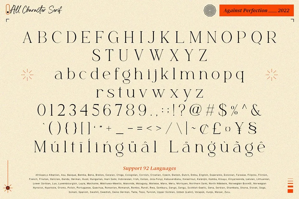 Against Perfection Font