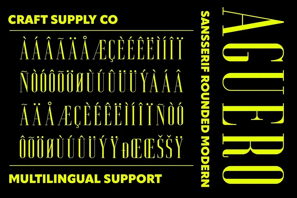 Aguero Serif Rounded Font