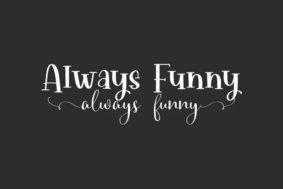 Always Funny Font Duo