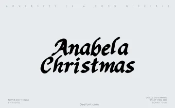 Anabela Christmas Font