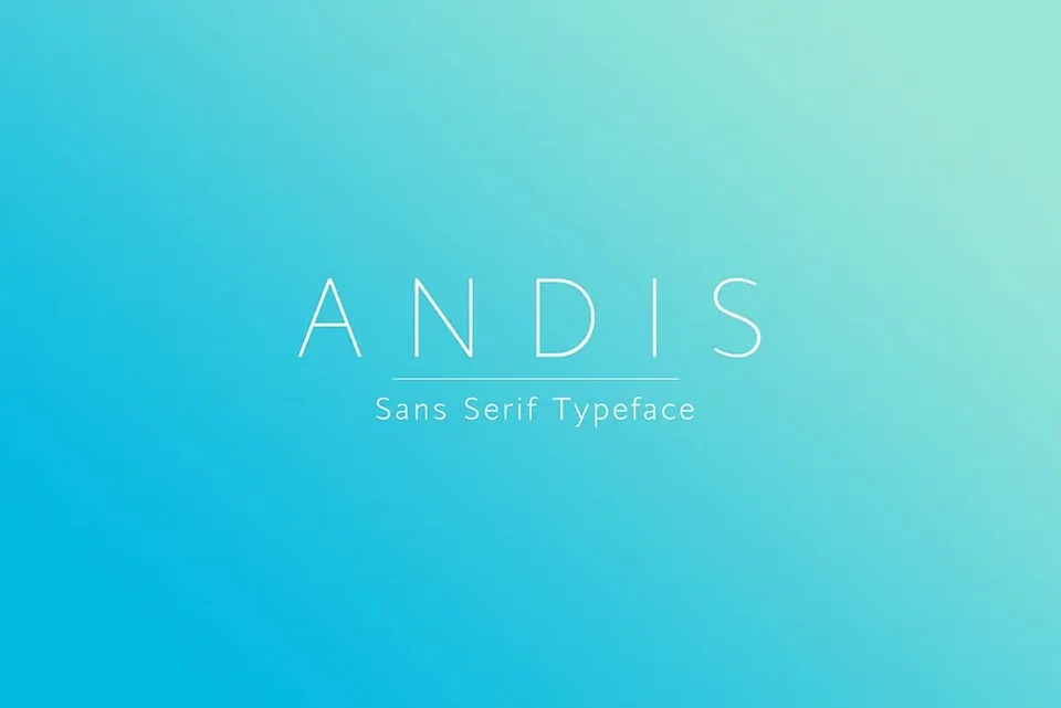 Andis Light Font