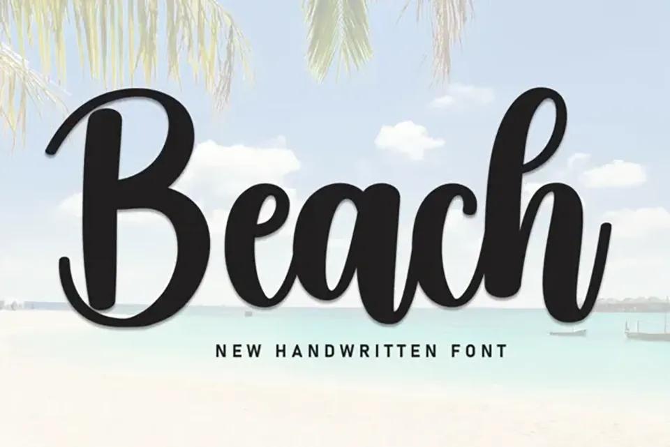 Beach Script Font