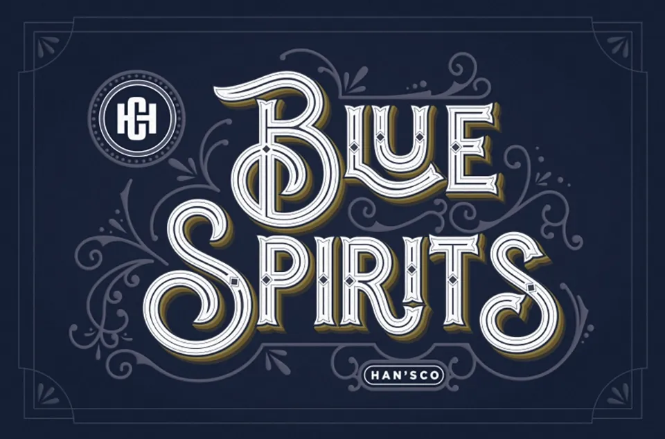 Blue Spirits Display Font