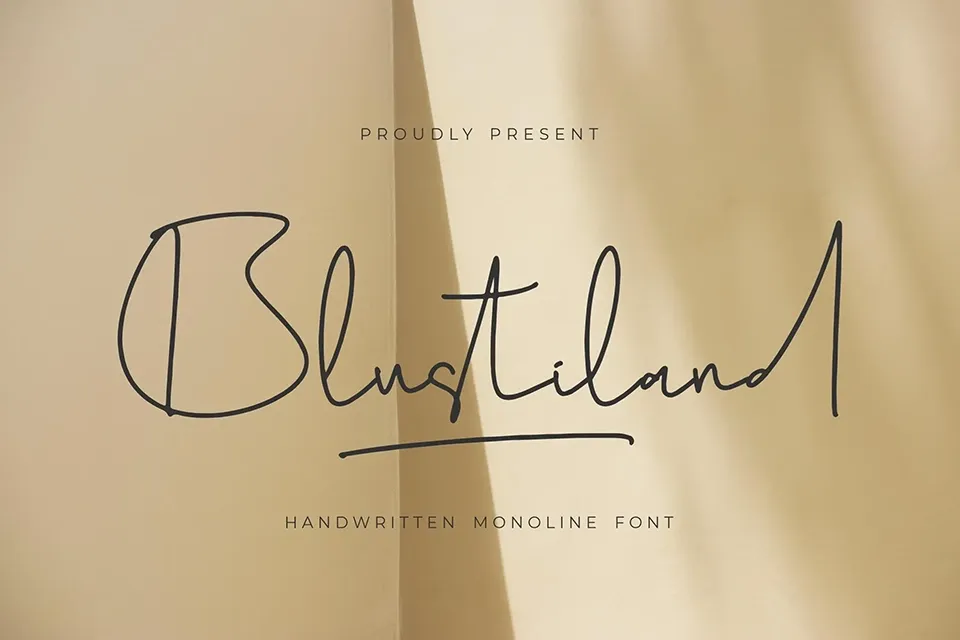 Blustiland Font