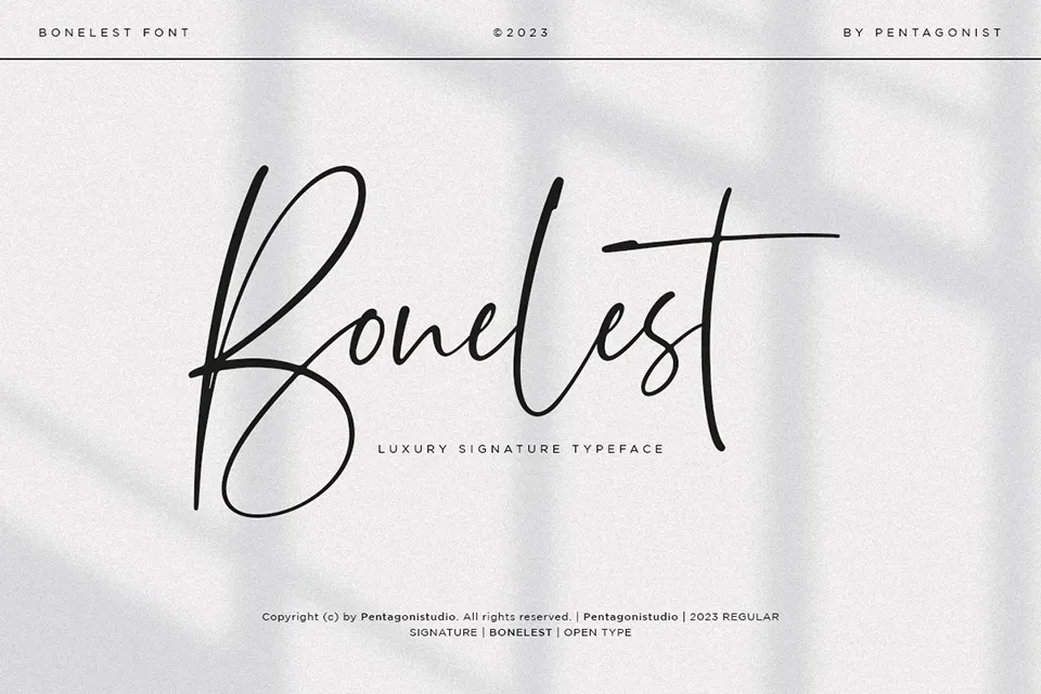 Bonelest  Stylish Ligature Font