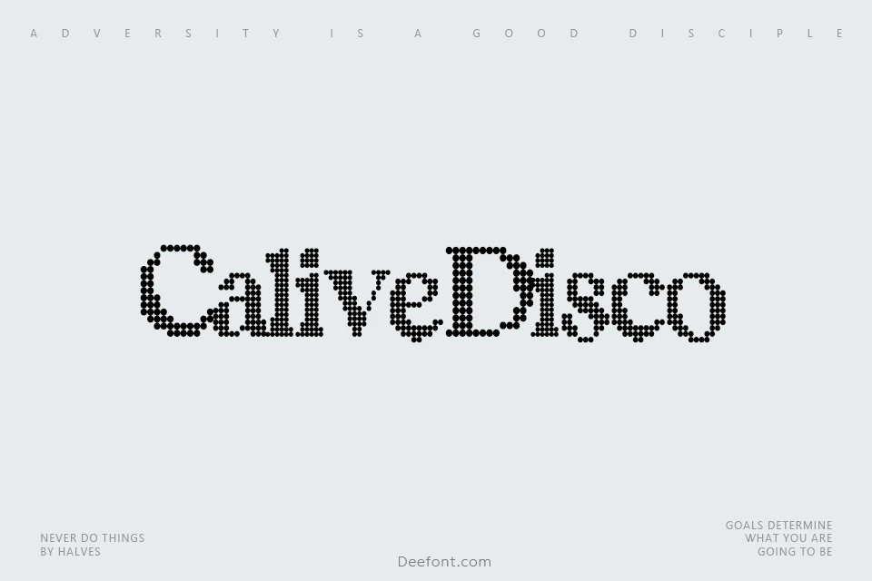 Calive Disco Font