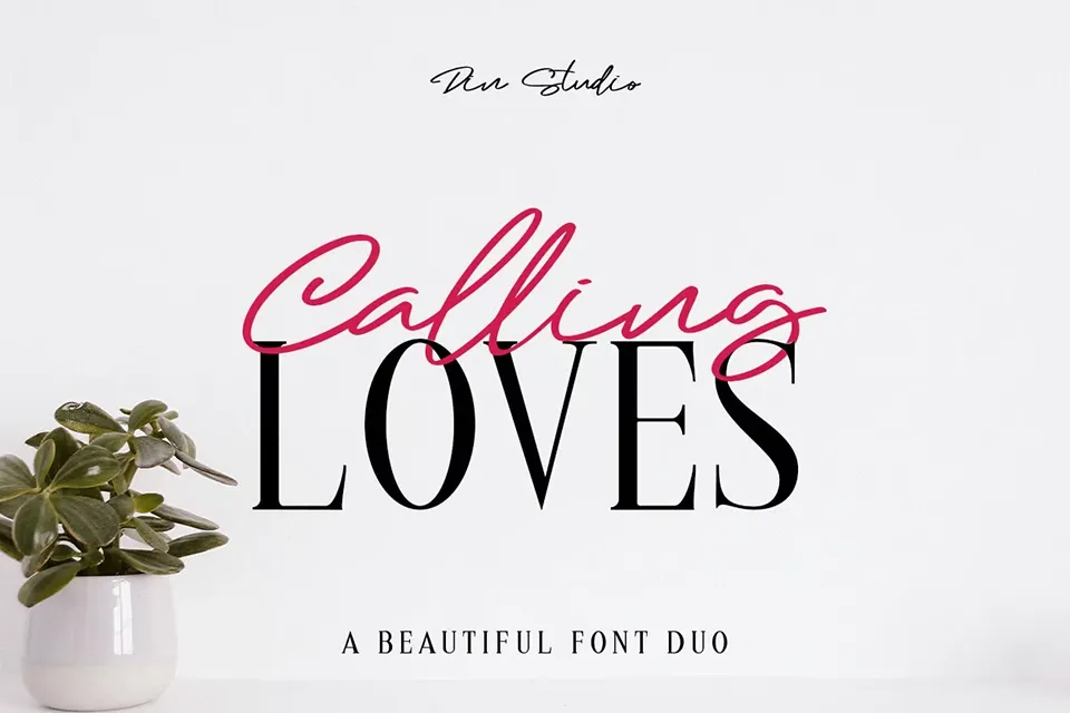 Calling Loves Font Duo