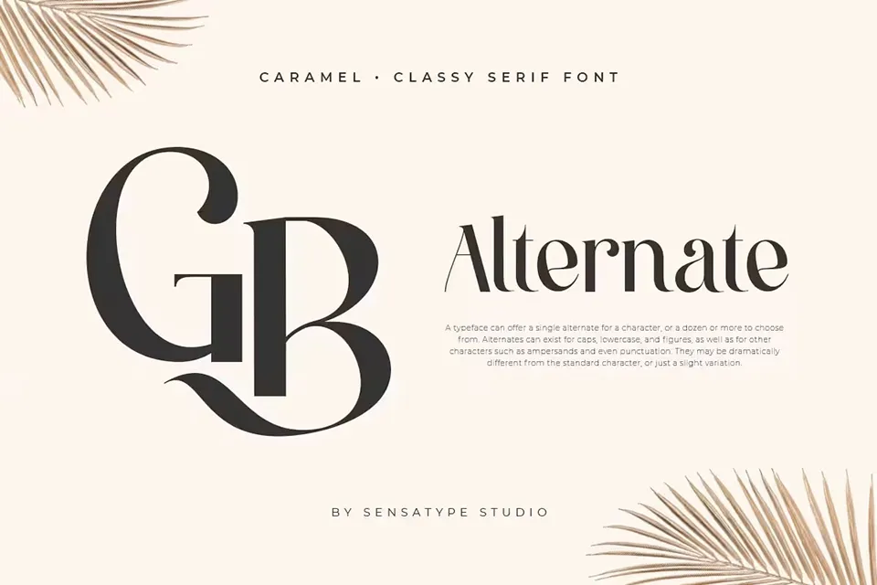 Caramel Serif Font