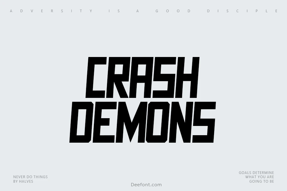 Crash Demons Font