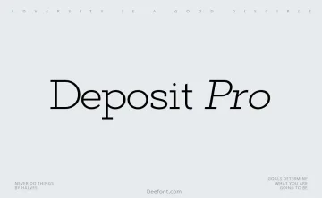 Deposit Pro Font Family