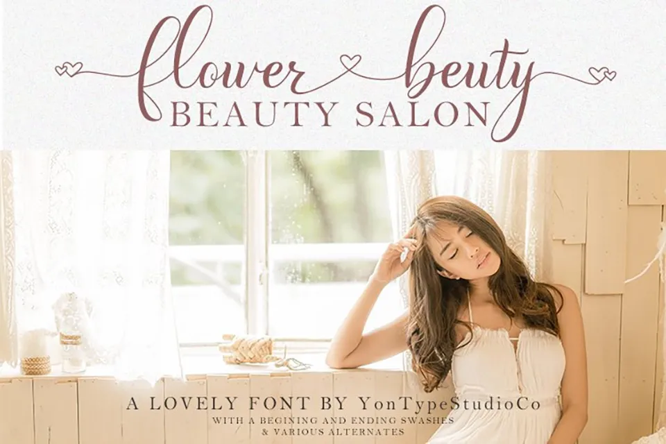 Fabella Flower Calligraphy Font