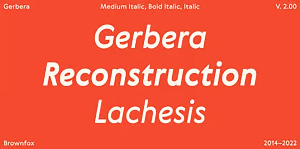Gerbera Font Family