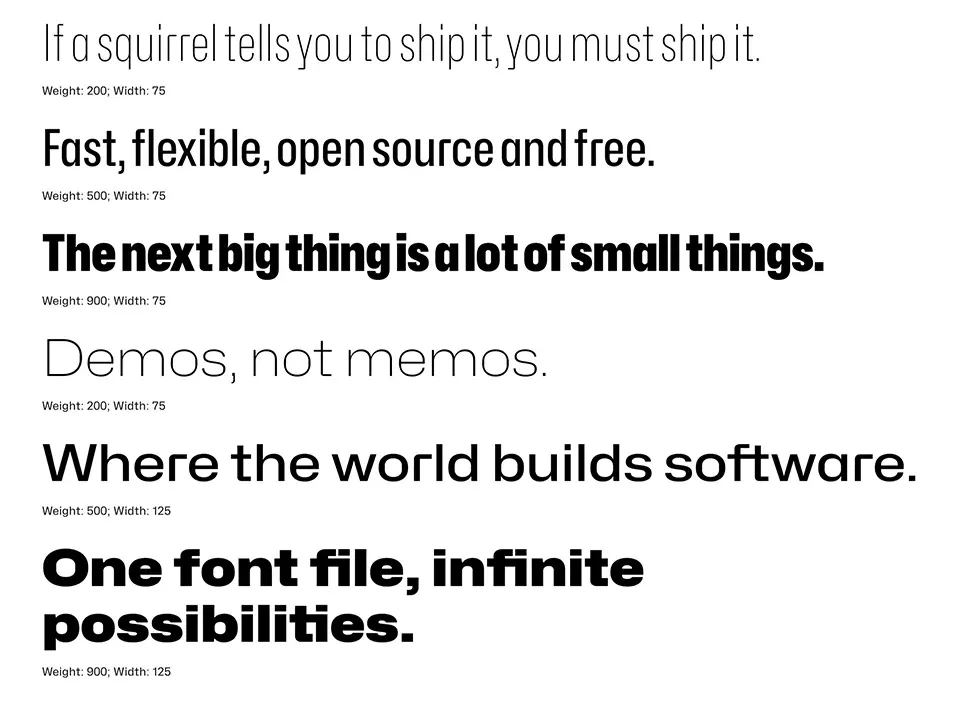 Hubot Sans Font Family