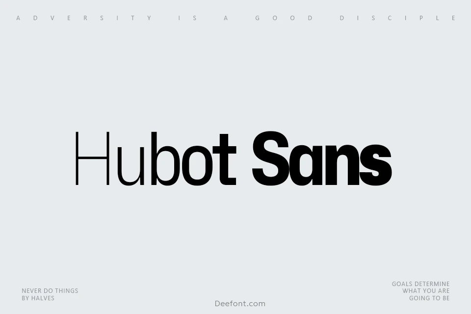 Hubot Sans Font Family