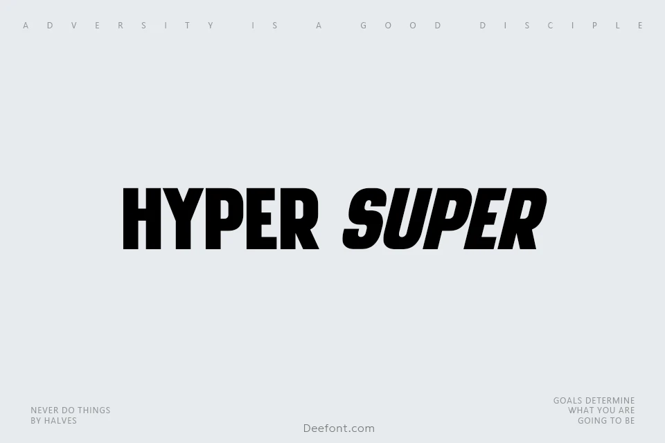 Hyper Super Font