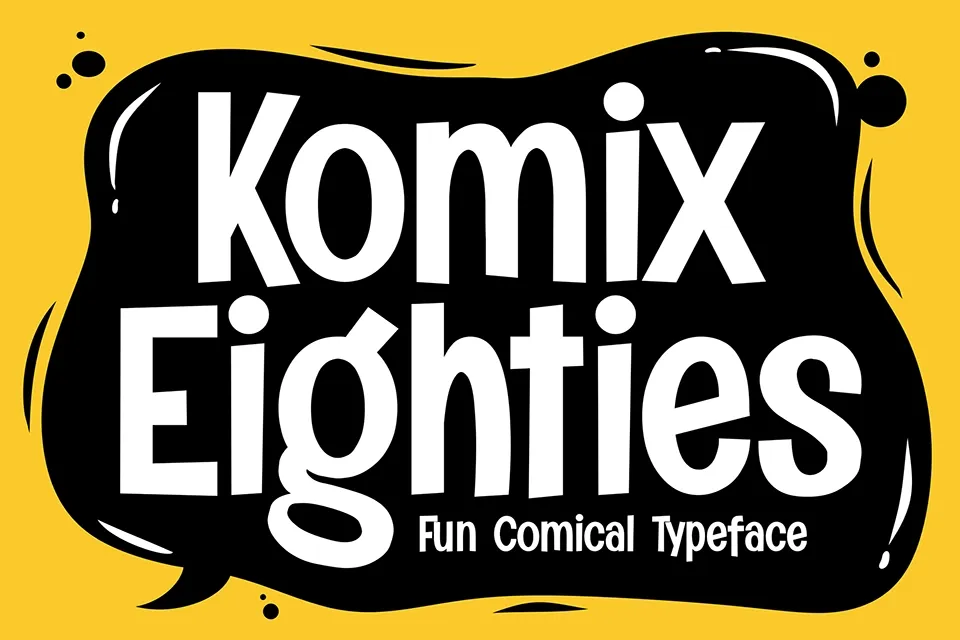 Komix Eighties Display Font