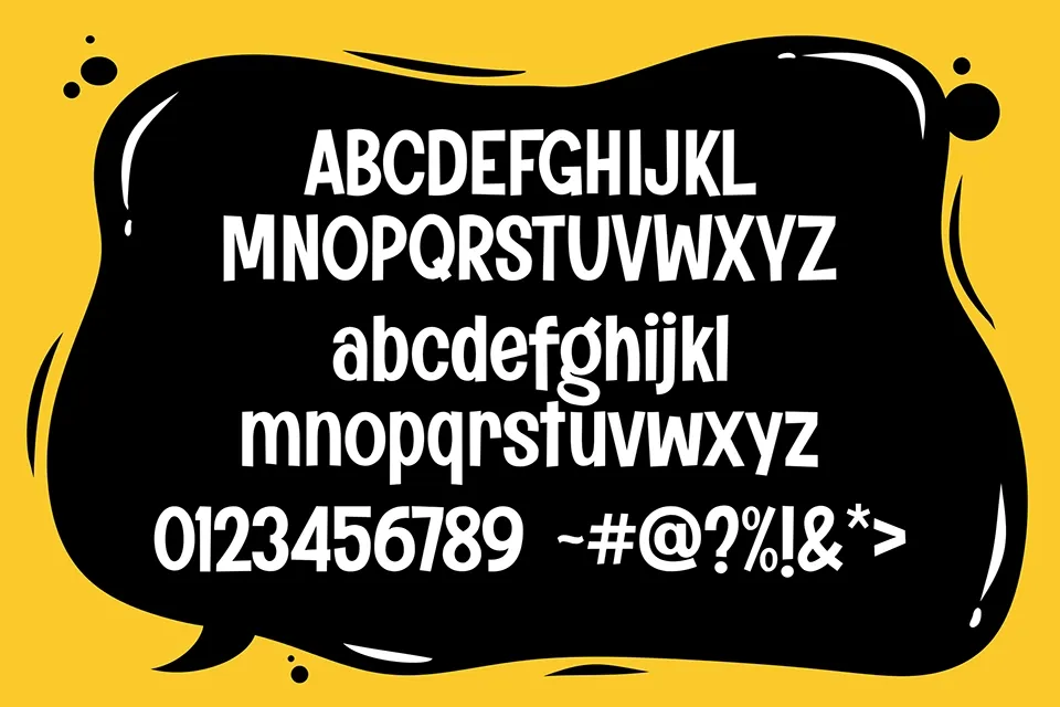 Komix Eighties Display Font