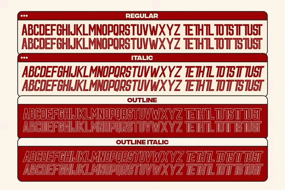 Light Sport Font