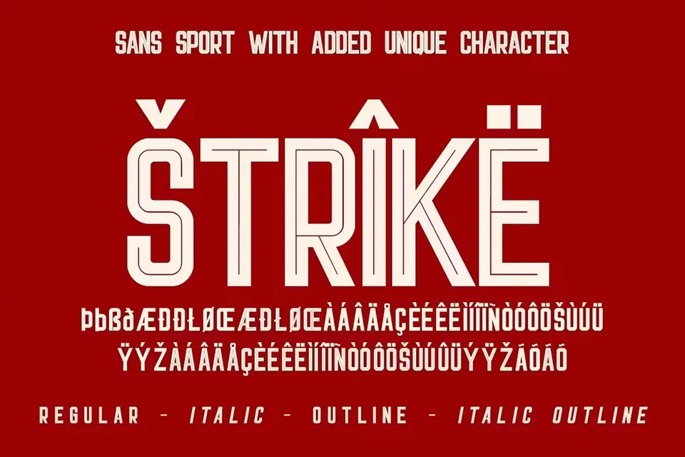 Light Sport Font