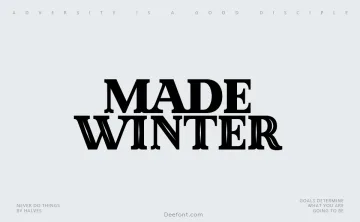 MADE Winter Font